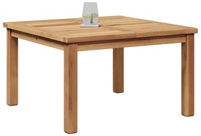 Mesa de centro Castanho 60 x 60 x 36 cm Madeira de teca sólida