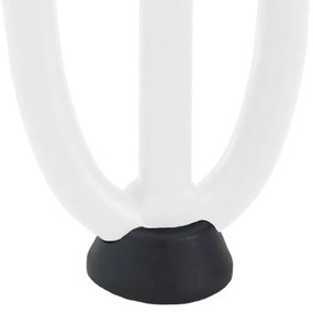 Pernas de grampo para mesa de centro 4 peças, branco, 42 cm, aço maciç