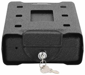 Cofre de Segurança Preto Metal Pequeno Fechaduras