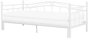Cama dupla em metal branco 80/160 x 200 cm TULLE Beliani
