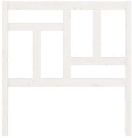Cabeceira de cama 95,5x4x100 cm madeira de pinho maciça branco