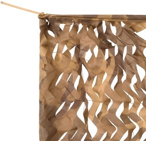 Rede de camuflagem com saco de arrumação 618x512 cm areia