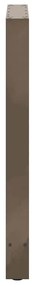 Pés de mesa de bar em aço natural, 2 peças, 60x(90-91) cm, aço