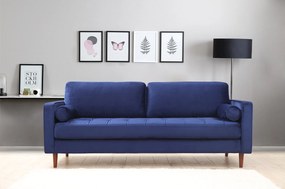 Sofá de 3 Lugares Rome – Azul Marinho – 215 x 90 x 70 cm