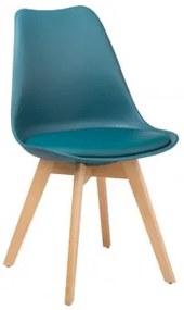 Pack 4 Cadeiras Nordic Azul Turquesado Intenso - Sklum