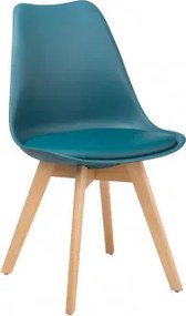 Pack De 4 Cadeiras De Jantar Nordic Azul Turquesado Intenso - Sklum