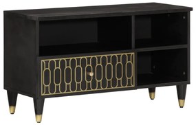 Móvel de TV 80x33x46 cm madeira de mangueira maciça
