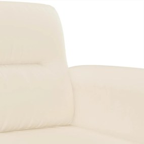 3 pcs conjunto sofás c/ almofadas tecido de microfibra bege