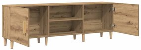 Aparador de TV vidaXL em Carvalho Artisan - 150x30x50 cm - Feito de Ma