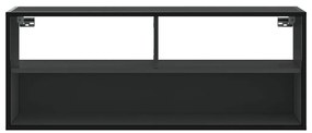 Móvel para TV 100x31x39,5 cm derivados de madeira/metal preto