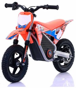 Mini moto elétrica para crianças Minicross electrica 250W 12/12"  Warrior MX-E250 Laranja