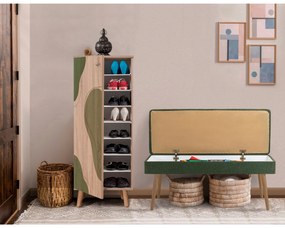 Conjunto de Mobiliário de Entrada Vegas – Sonomo Green – Sapateira 50x