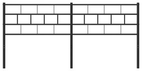 Cabeceira de cama 160 cm metal preto