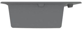 Tanque de Cozinha Cinza 790x500x193 mm Granito