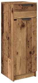 Gabinete de Banheiro vidaXL Madeira Velha 32x34x90 cm Madeira Compensa