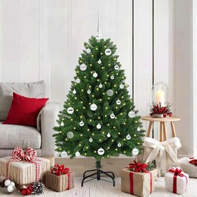 vidaXL Árvore de Natal Artificial Verde 150 cm PVC e Metal