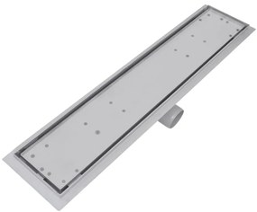 Dreno de chuveiro linear 2 pcs 630x140 mm aço inoxidável