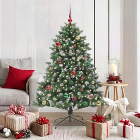 vidaXL Árvore de Natal Artificial Verde 150 cm PVC, Plástico e Aço