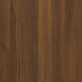 Mesa cabeceira 60x36x45 cm derivados madeira carvalho castanho