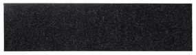 Tapetes de escada adesivos retangulares 15 pcs 76x20 cm preto