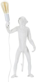 LAMPADA DA TAVOLO MACACO BIANCO CM Ø 26X34X55
