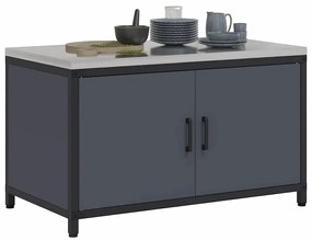Armário de Armazenamento para Cozinha Antracite 60 x 50 x 92 cm
