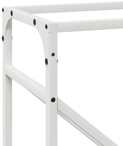 Suporte para lenha 40x25x100 cm aço laminado a frio branco
