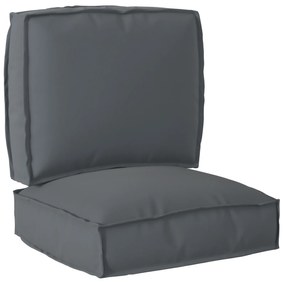 vidaXL Conjunto de Almofadas para Palete 2 pcs Antracite