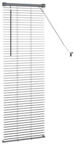 Persiana de Janela Cinzento-escuro 80 x 130 cm Alumínio