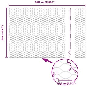 Postes de Cerca vidaXL 11 pcs U-Channel Cinza 60 cm Aço