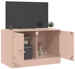 Móvel de TV 67x39x44 cm aço rosa
