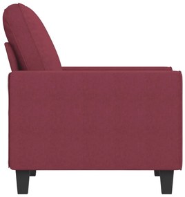 Poltrona 60 cm tecido vermelho tinto