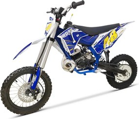 MINI MOTO Crianças MINICROSS gasolina 50cc 9cv Roan 50K 14/12" arranque a pedal Azul