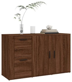 Aparador 100x33x59,5 cm derivados de madeira carvalho castanho