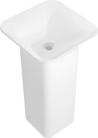Mexen Ria lavatório de pé em aglomerado 45 x 45 cm, branco mate - 26584500