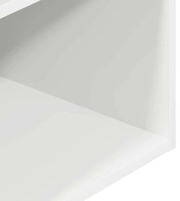 Mesas de cabeceira com gaveta 2 pcs 35x34x66,5 cm branco