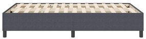 Cama Box Spring vidaXL Cinza Escuro 120x200 cm Tecido Cordinho