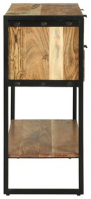 Mesa de Consola 90x35x80 cm Madeira Sólida Acácia
