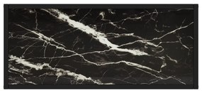 Mesa consola 80x35x75 cm vidro temperado preto