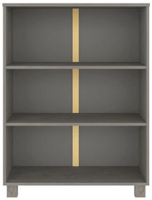 Estante HAMAR 85x35x112 cm pinho maciço cinza-claro