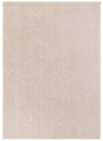 Tapete de pelo curto 120x170 cm bege-escuro