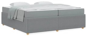 Estrutura da Cama Outros Cinzento-claro 200 x 200 cm tecido