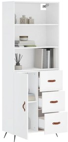 Armário alto 69,5x34x180 cm derivados de madeira branco