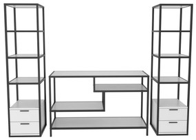 Unidade TV Robbins – Preto e Branco – 198 cm x 39 cm x 160 cm