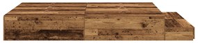 Cama de Armazenamento Madeira Velha 135x190 cm
