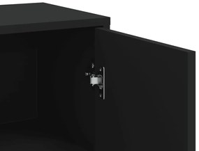 Aparadores 3 pcs 60x31x84 cm derivados de madeira preto