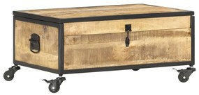 vidaXL Mesa de centro 70x50x33 cm madeira de mangueira maciça