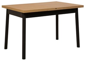 Conjunto de Mesa de Jantar Extensível e Cadeiras Oliver – Preto – Mesa