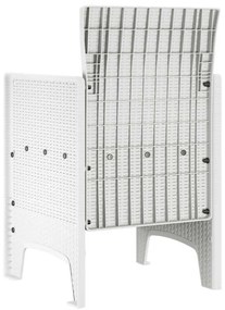 Cadeiras de Jardim 2 pcs Branco 53 x 49 x 85 cm Plástico