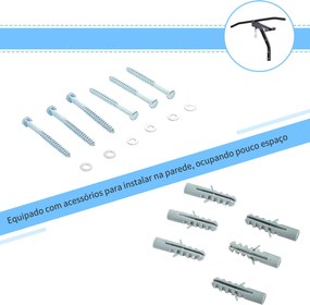 Barra de Elevação para Parede de Aço 2 em 1 Suporte para Saco de Boxe